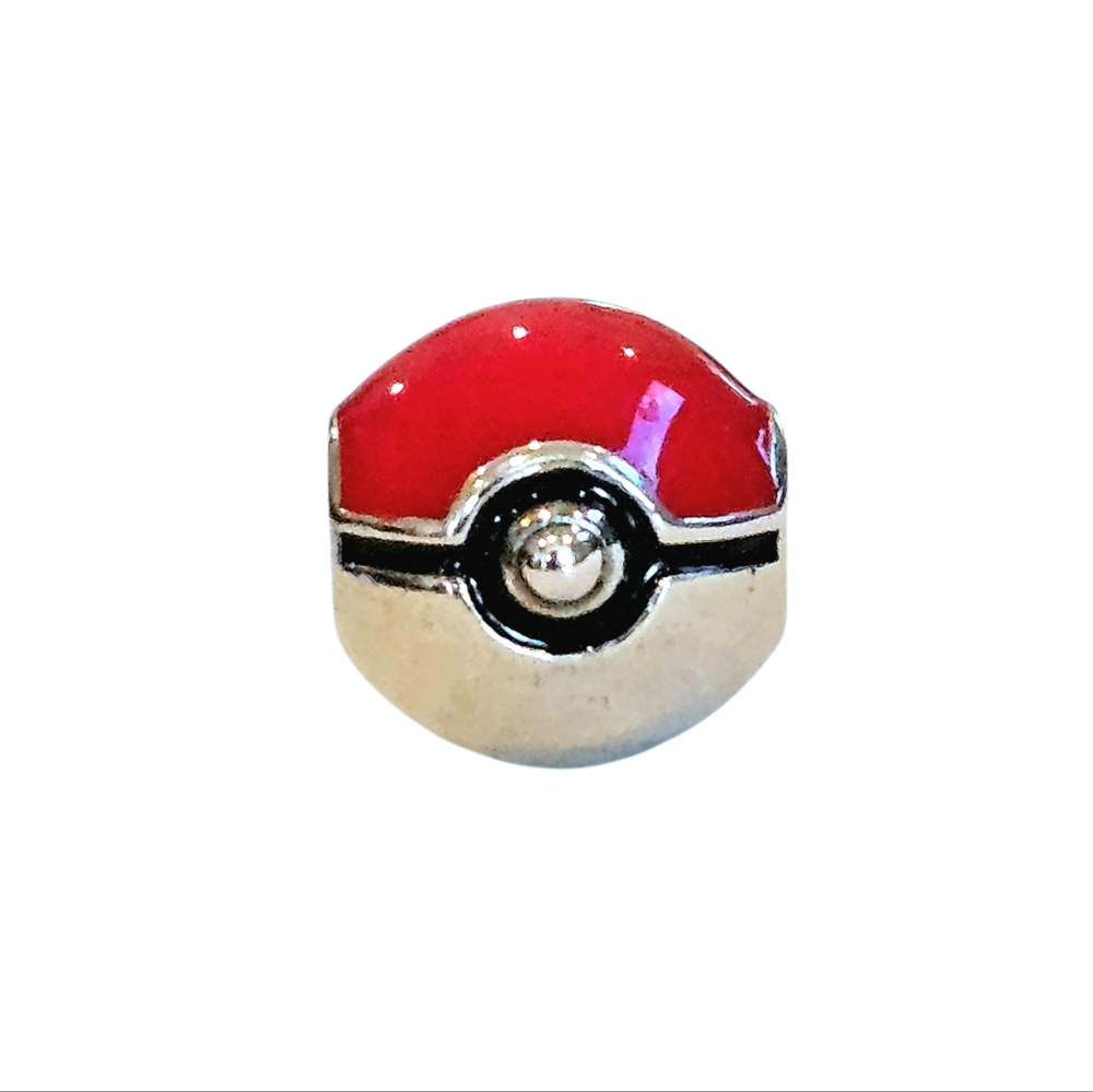 LINX Discontinued Sterling Silver 925 Pokemon Pokeball Bracelet Charm